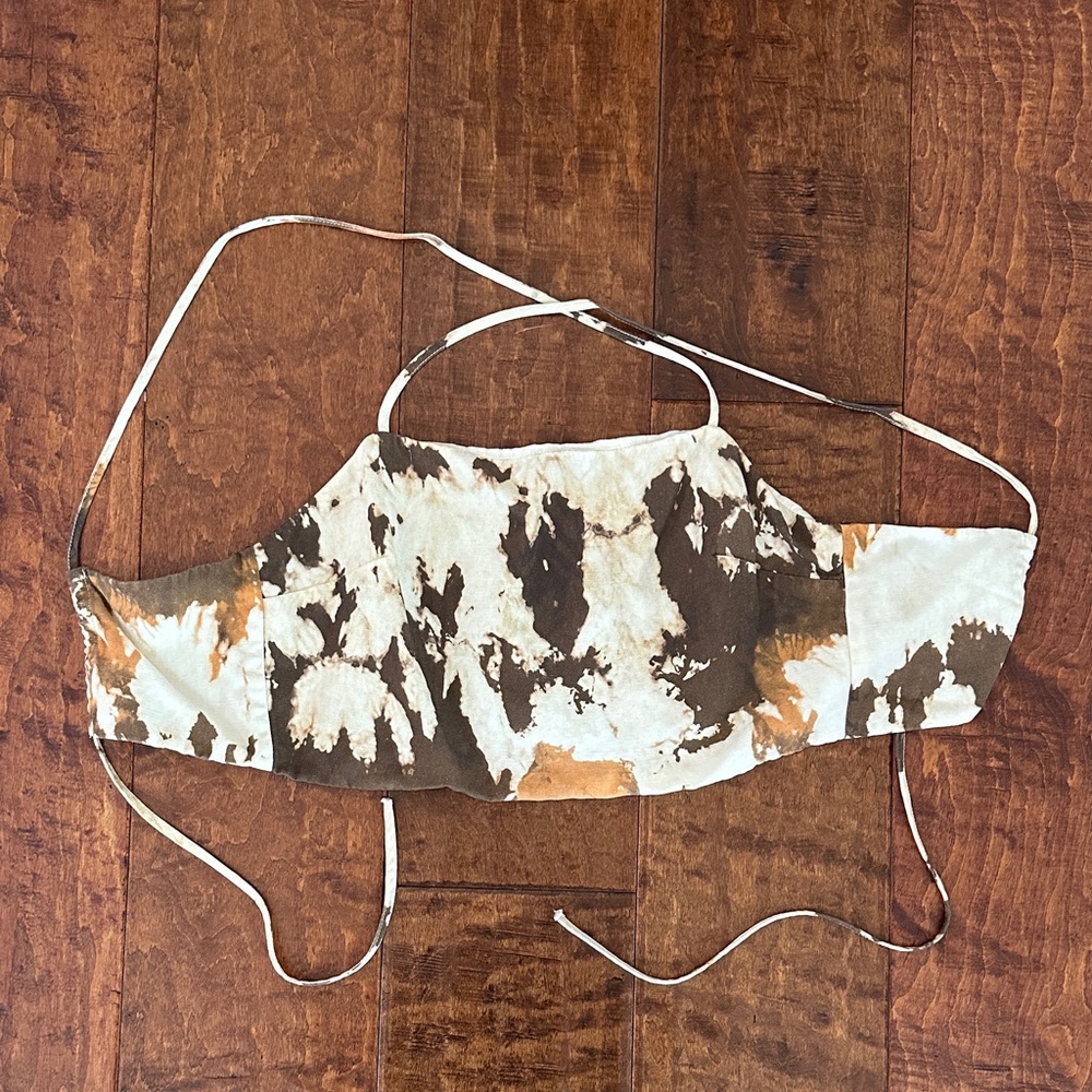 Brown and Cream Tie-Dye shirt